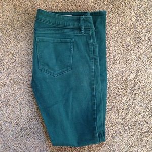 Arizona Jean Co Women's Super Skinny Dark Green